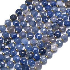 Natural Blue Aventurine(Dyed & Heated) Beads Strands&nbsp;G-K389-B82-01