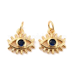 Brass Micro Pave Cubic Zironia Pendants&nbsp;KK-D065-04G