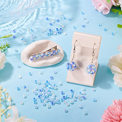 405Pcs Eletroplated Transparent Glass Beads&nbsp;GLAA-TA0003-66A