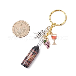 Resin & Glass & Alloy Keychain&nbsp;KEYC-JKC01158-02