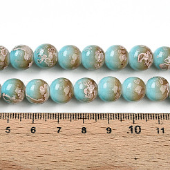 Baking Paint Glass Beads Strands&nbsp;DGLA-N008-10mm-05