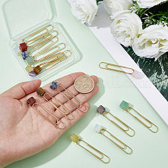 16Pcs 8 Styles 10 Colors Iron Oval Paper Clips&nbsp;AJEW-CP00024