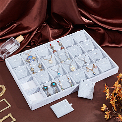 1Pc 24 Grids Velvet Pendant & Necklace Display Trays&nbsp;NDIS-AR0001-02