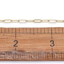 Soldered Brass Paperclip Chains&nbsp;CHC-G005-06G-01