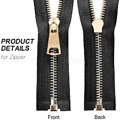 Zinc Alloy Replacement Zipper Sliders&nbsp;FIND-BC0001-55