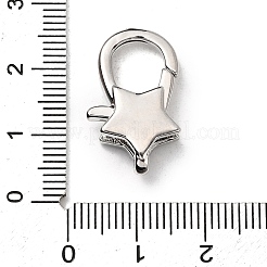 Brass Clear Cubic Zirconia Lobster Claw Clasps&nbsp;KK-Z078-49A-P