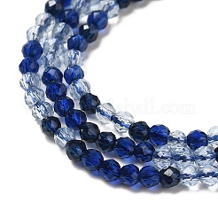 Transparent Glass Beads Strands&nbsp;GLAA-H027-01B