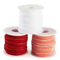 30 Yards 3 Colors Single Face Velvet Ribbon&nbsp;SRIB-TA0001-33A