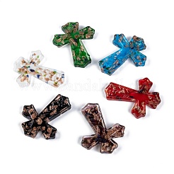 Handmade Gold Sand Lampwork Big Pendants&nbsp;LAMP-S098-2-B