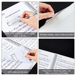 Plastic Piano Sheet Folder&nbsp;AJEW-WH0248-188A