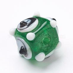 Handmade Bumpy Lampwork Beads Strands&nbsp;LAMP-G142-03B