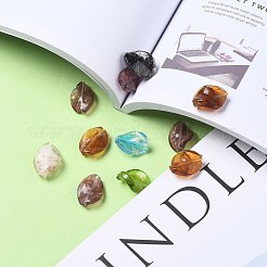 Handmade Gold Sand Lampwork Beads&nbsp;X-LAMP-S029-20x15mm-M