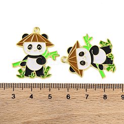 Golden Plated Alloy Enamel Pendants&nbsp;ENAM-Z017-11G-03