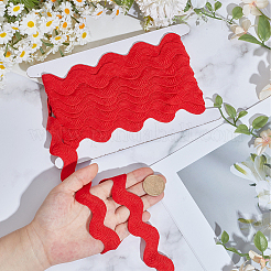 5Yards Polyester Wavy Fringe Trim Ribbon&nbsp;OCOR-GF0005-89E