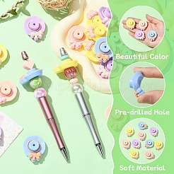 20Pcs 4 Colors Silicone Beads&nbsp;SIL-CJ0003-06