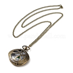 Alloy Glass Pendant Pocket Necklace&nbsp;WACH-S002-06AB