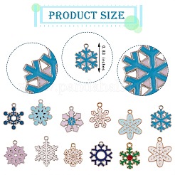48Pcs 12 Style Alloy Pendants&nbsp;ENAM-SZ0002-30