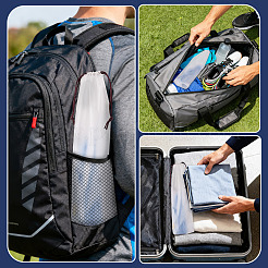 Rectangle Plastic Drawstring Pouches&nbsp;ABAG-TAC0013-25