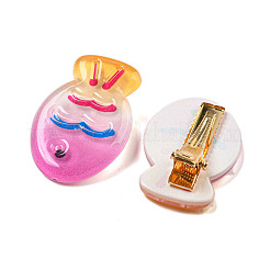 Summer Fish Resin Alligator Hair Clips&nbsp;LS-AJEW-U004-03B