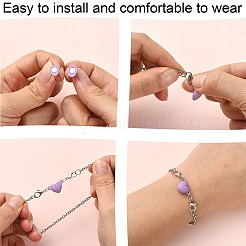 12 Sets 12 Colors Spray Painted Alloy Magnetic Clasps&nbsp;PALLOY-CJ0002-31