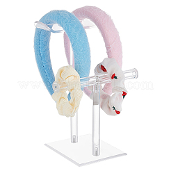 2-Tier Acrylic Headband Display Stands&nbsp;ODIS-WH0001-36