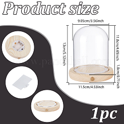 Glass Dome Cover&nbsp;AJEW-WH0752-088B