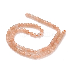 Natural Peach Moonstone Beads Strands&nbsp;G-B168-C10-01