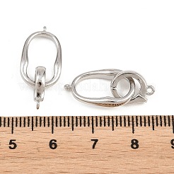 Brass Fold Over Clasps&nbsp;KK-H292-25P