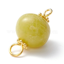 Natural Olive Jade Links Connectors&nbsp;PALLOY-JF01091-05