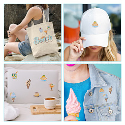 22Pcs 11 Style Summer Theme Food Computerized Embroidery Cloth Self Adhesive Patches&nbsp;DIY-BT0001-56