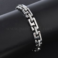 304 Stainless Steel Number 9 Link Chain Bracelets&nbsp;SA-CBA2696-12P