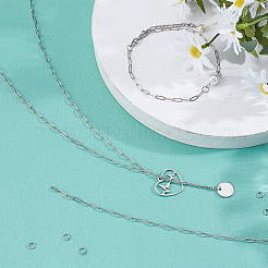DIY Paperclip Chain Jewelry Making Kits&nbsp;DIY-SC0014-49P