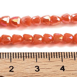 Electroplate Glass Beads Strands&nbsp;EGLA-D030-P4mm-B02