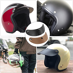 2Pcs 2 Colors Imitation Leather Hat Brim Board for Peaked Cap&nbsp;AJEW-CL0002-65