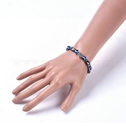 Evil Eye Resin Beads Stretch Bracelets&nbsp;BJEW-JB04460