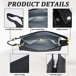 Portable Travel PU Leather Toiletry Storage Bags with Zipper&nbsp;ABAG-WH20027-004A