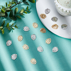 20Pcs 2 Colors 201 Stainless Steel Pendants&nbsp;STAS-SC0004-12