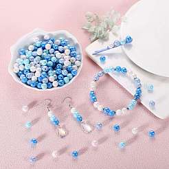 400Pcs 4 Colors Opaque Acrylic Beads&nbsp;MACR-SZ0001-79D
