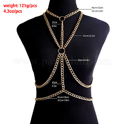 Alloy Twisted Chain Layered Chest Body Chains for Women&nbsp;FS-WGCB344-01