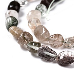 Natural Lodolite Quartz Beads Strands&nbsp;G-G018-66