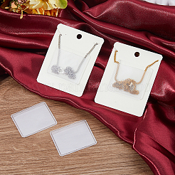 10 Pockets Frosted PVC Necklace Chain Adhesive Pouches&nbsp;CON-WH0088-89