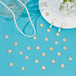 26Pcs 26 Styles Brass Micro Pave Cubic Zirconia Charms&nbsp;KK-PH0013-99