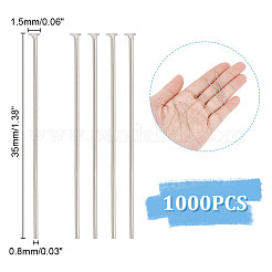 1000Pcs 304 Stainless Steel Flat Head Pins&nbsp;STAS-UN0049-24