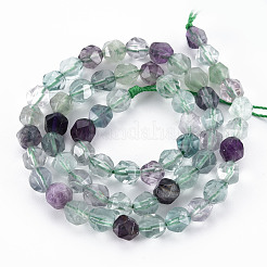 Natural Fluorite Beads Strands&nbsp;G-S376-001A