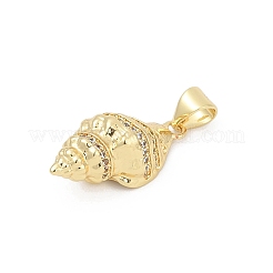 Brass Micro Pave Cubic Zirconia Pendants&nbsp;KK-D317-096G