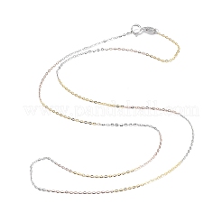 925 Sterling Silver Cable Chain Necklaces for Women&nbsp;NJEW-A014-06