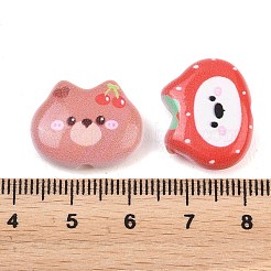Printed Opaque Acrylic Beads&nbsp;MACR-B838-03