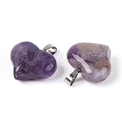 Natural Banded Amethyst Pendants&nbsp;G-N361-01P-03
