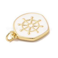Rack Plating Brass Enamel Pendants&nbsp;KK-R144-01G