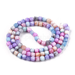 Opaque Baking Paint Glass Beads Strands&nbsp;EGLA-N006-075